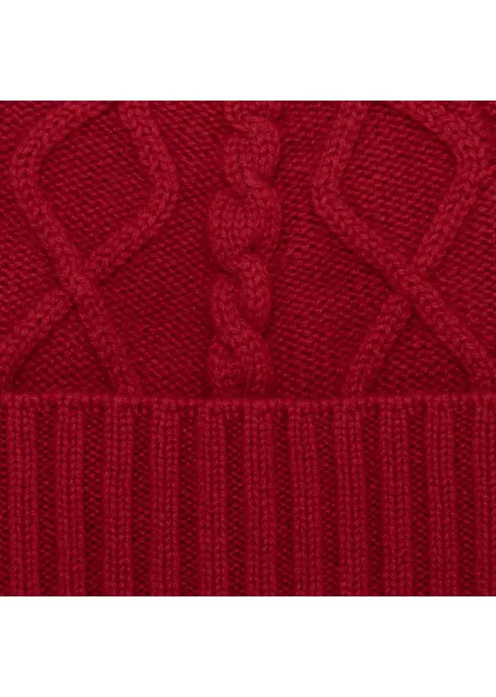 RIVIERA CASHMERE | BERRETTO WAFFLE ROSSO Fino Al -60%