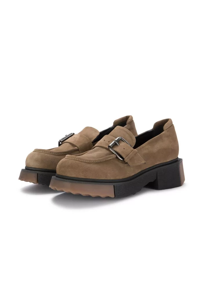 VICOLO 8 | MOCASSINI CHUNKY CAMOSCIO MARRONE