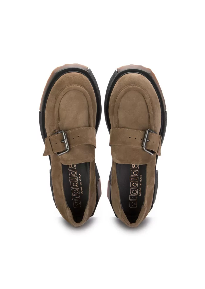 VICOLO 8 | MOCASSINI CHUNKY CAMOSCIO MARRONE Novità