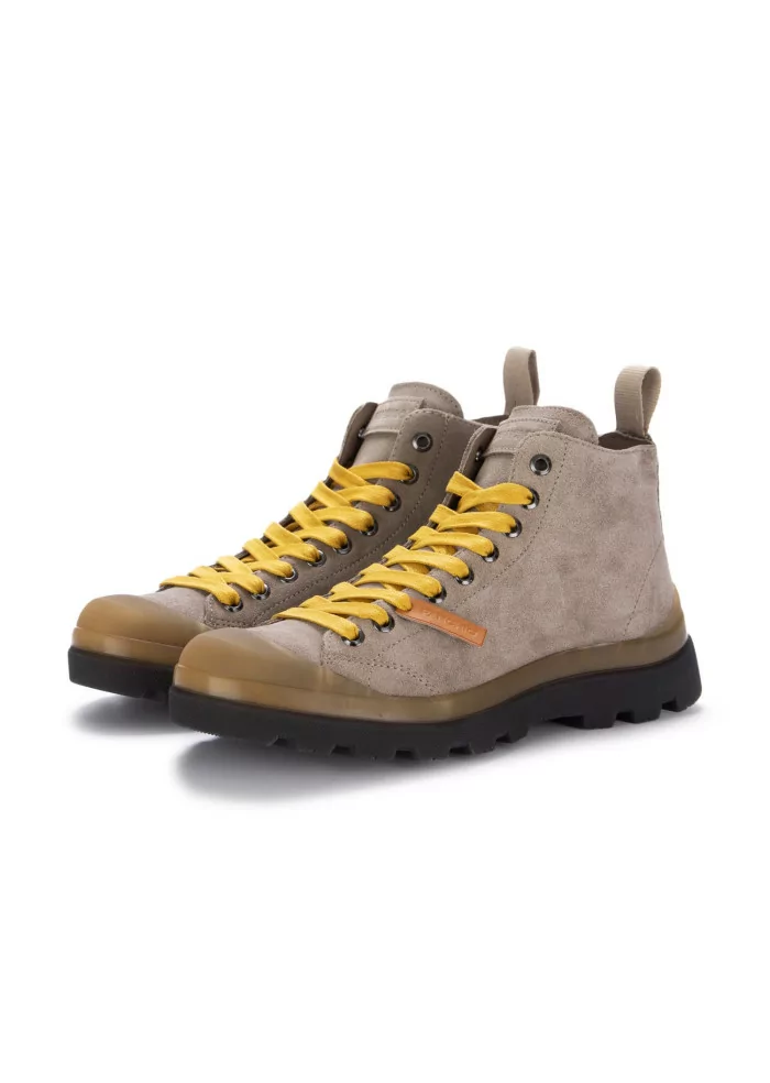 PANCHIC | STIVALETTI ALLACCIATI CAMOSCIO GRIGIO CHIARO