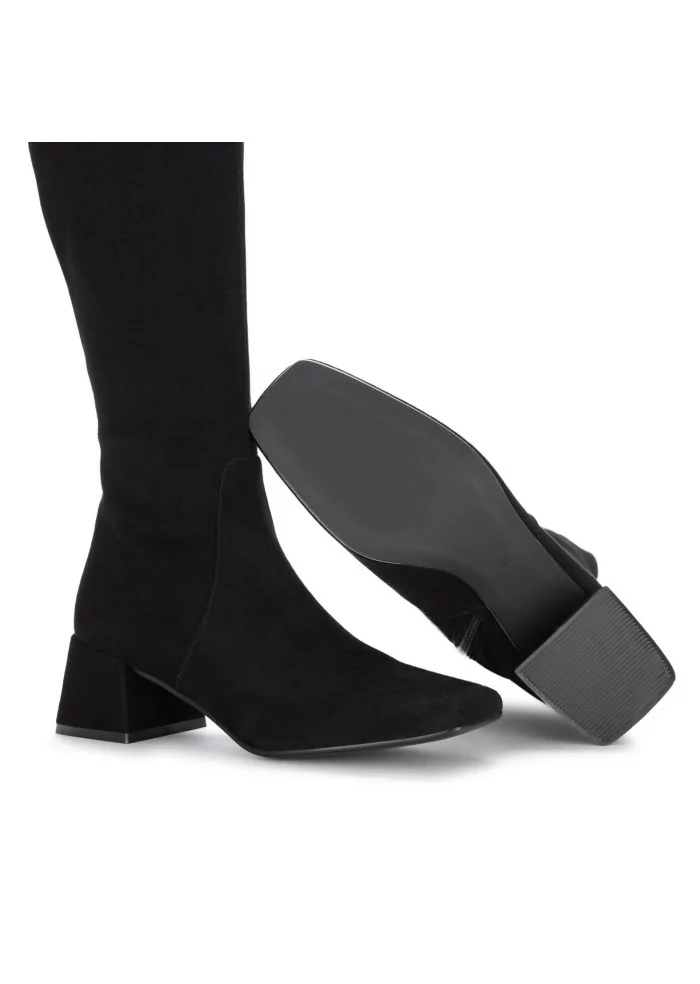 MA+DE 94 | STIVALI ALTI CAMOSCIO NERO Online