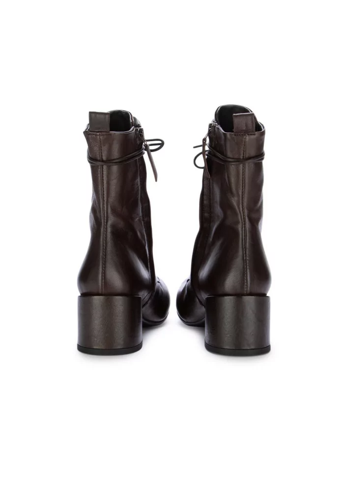 VICOLO 8 | STIVALETTI CON TACCO LACCI PELLE MARRONE Saldi