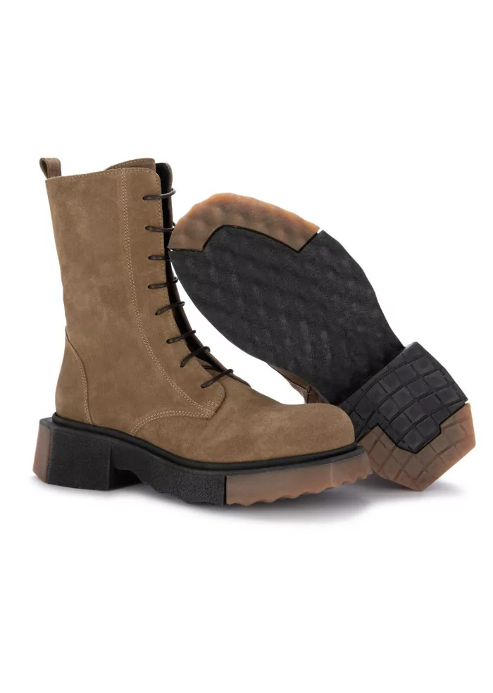 VICOLO 8 | TRONCHETTI ALLACCIATI CAMOSCIO MARRONE Offerte