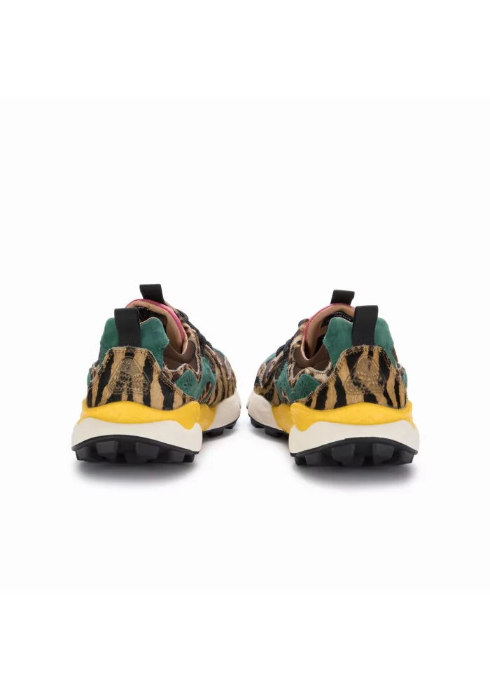 FLOWER MOUNTAIN | SNEAKERS YAMANO 3 PONY HAIR MARRONE MULTICOLORE Vendita