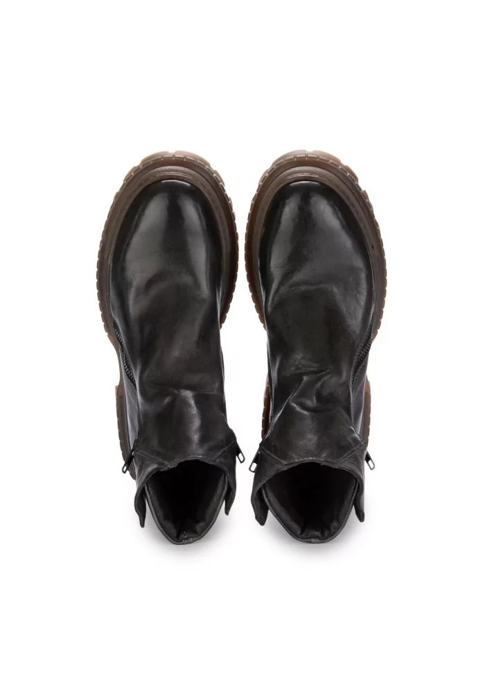 PAWELK'S | STIVALETTI CRUST ZIP MARRONE FANGO Soddisfazione Garantita