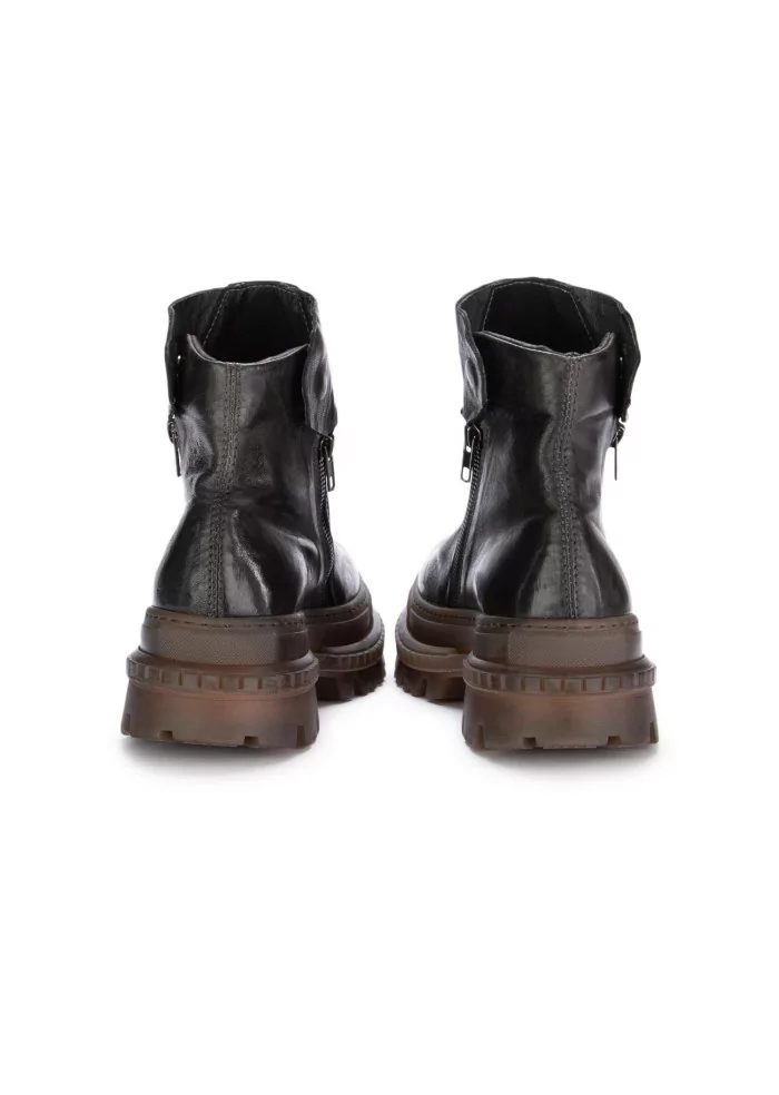 PAWELK'S | STIVALETTI CRUST ZIP MARRONE FANGO Soddisfazione Garantita