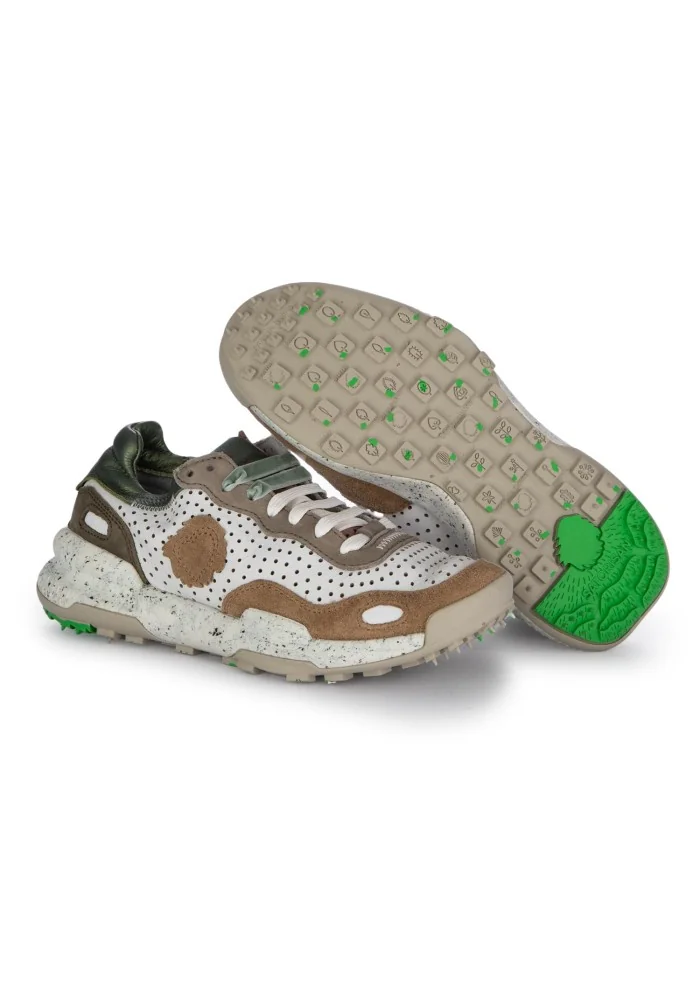 SATORISAN | SNEAKERS CHACRONA BIANCO MARRONE Offerta per la Festa della Mamma