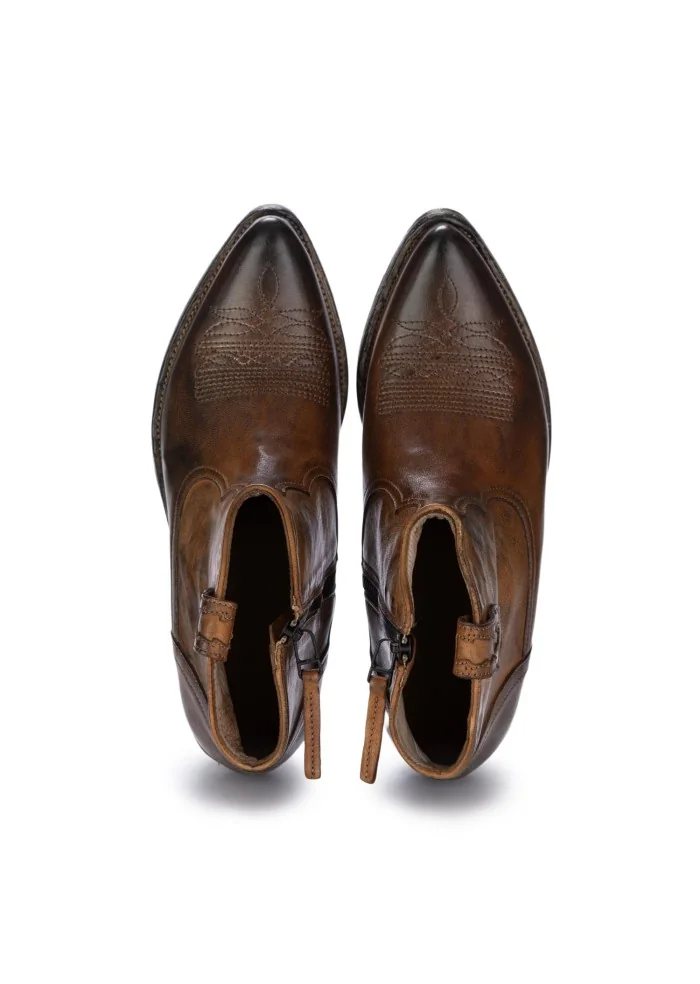 KEEP | STIVALETTI TEXANI CRUST MARRONE SCURO Offerta migliore