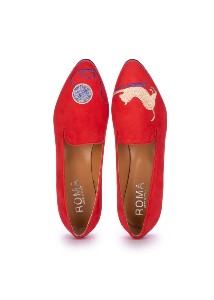 ROMA | BALLERINE GATTO GOMITOLO ROSSO Online Outlet