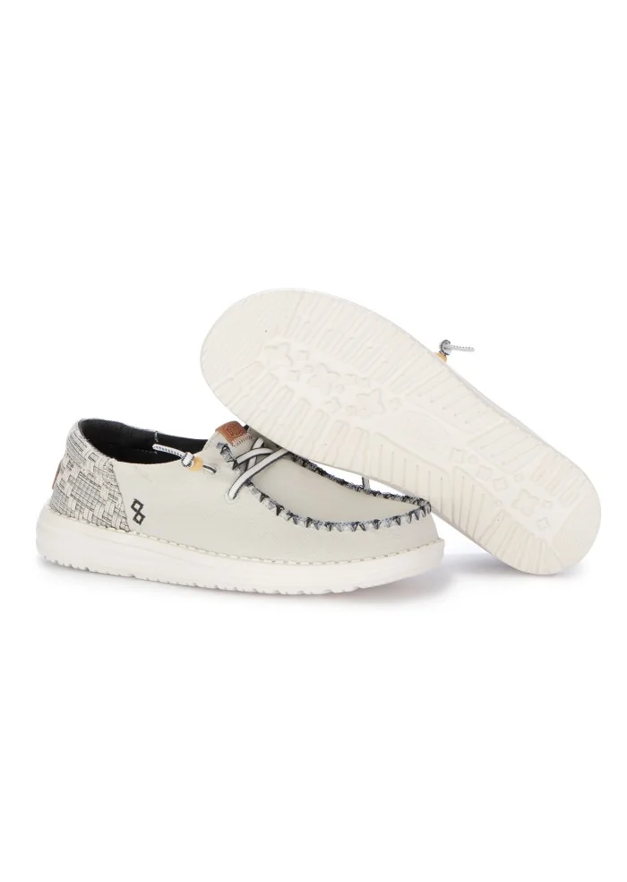 HEY DUDE | SCARPE BASSE WENDY FUNK JACQUARD BIANCO Comprane uno, ottenene uno gratis