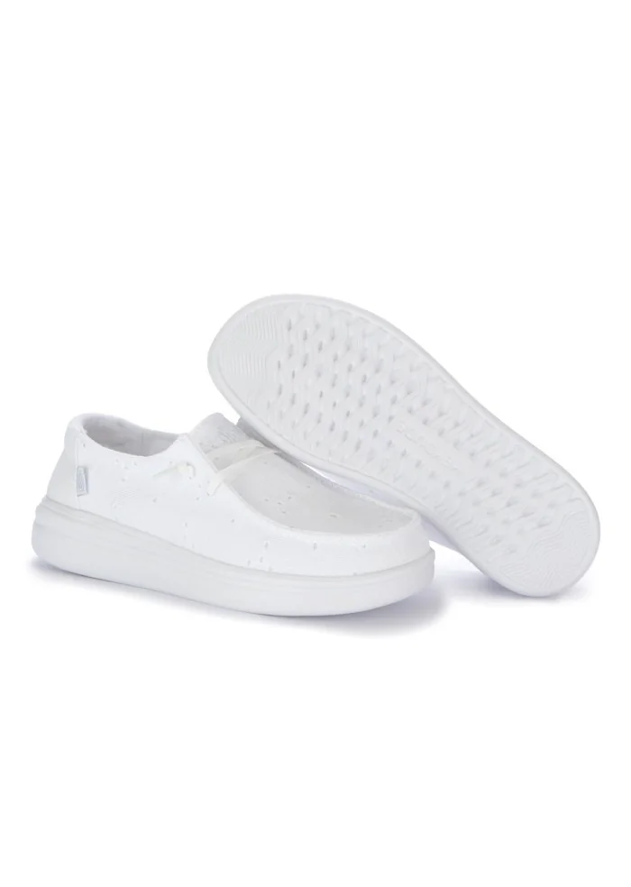 HEY DUDE | SCARPE BASSE WENDY RISE EYELET BIANCO Offerte giornaliere