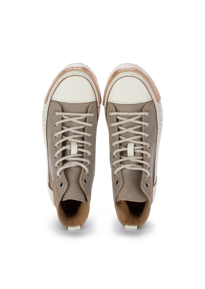 BNG REAL SHOES | SNEAKERS LA COCCO HIGH GRIGIO TORTORA PANNA Super Saving Price