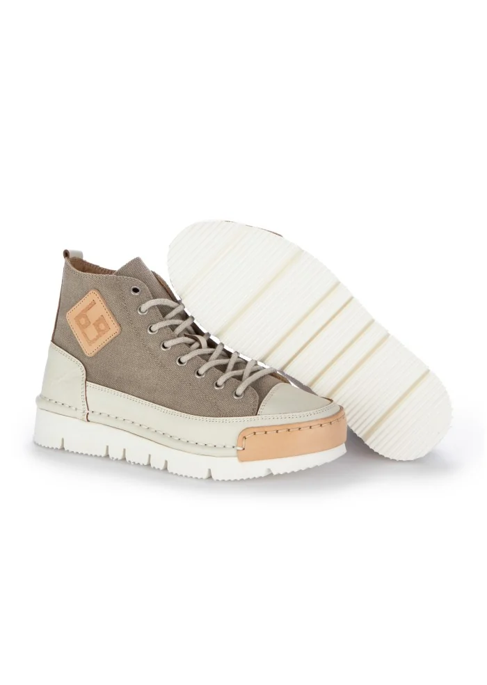 BNG REAL SHOES | SNEAKERS LA COCCO HIGH GRIGIO TORTORA PANNA Super Saving Price