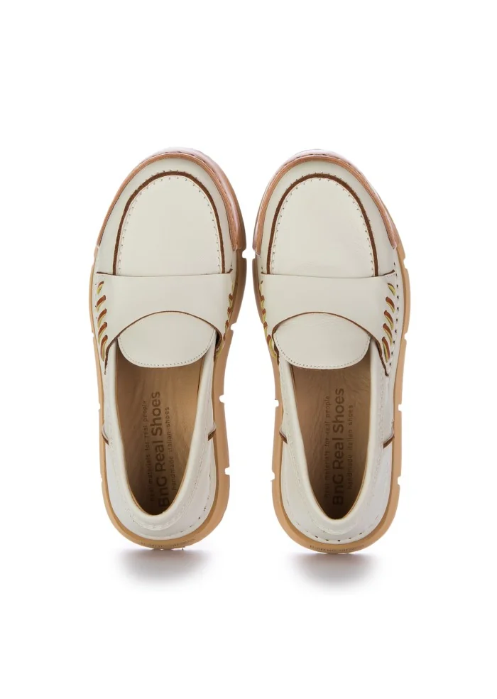 BNG REAL SHOES | MOCASSINI LA PENNY HIGH BIANCO Offerta settimanale