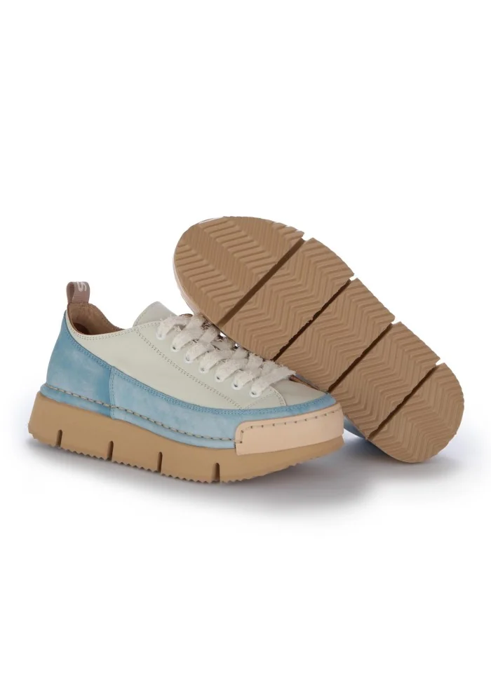 BNG REAL SHOES | SNEAKERS LA DINAMICA BIANCO AZZURRO Ritorno libero