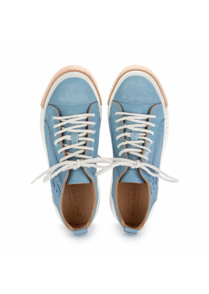 BNG REAL SHOES | SNEAKERS "LA NUVOLA" AZZURRO BIANCO Promozione temporanea