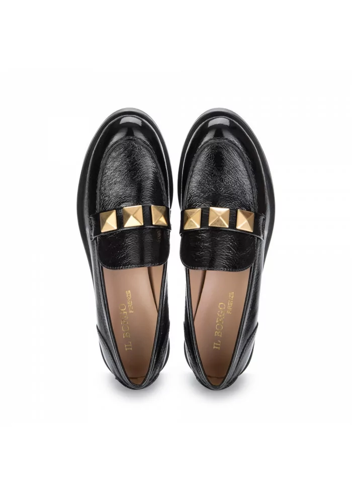 IL BORGO FIRENZE | SCARPE BASSE VERNICE FINISH NERO Sostegno trimestrale