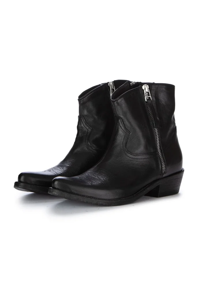KEEP | STIVALETTI TEXANI CALIF CUOIO NERO Officina
