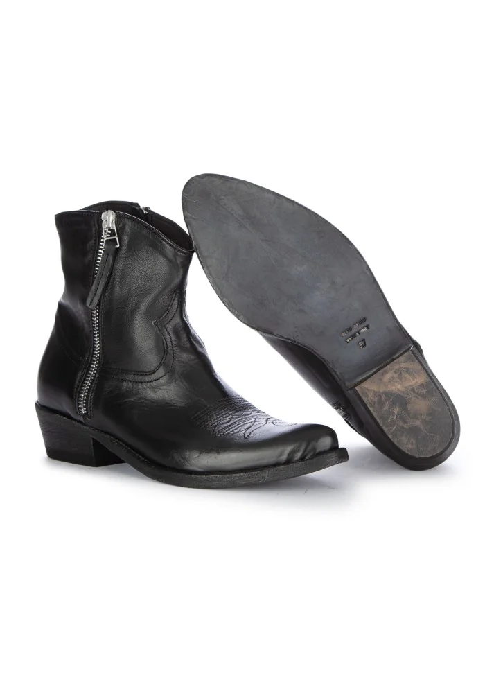 KEEP | STIVALETTI TEXANI CALIF CUOIO NERO Officina