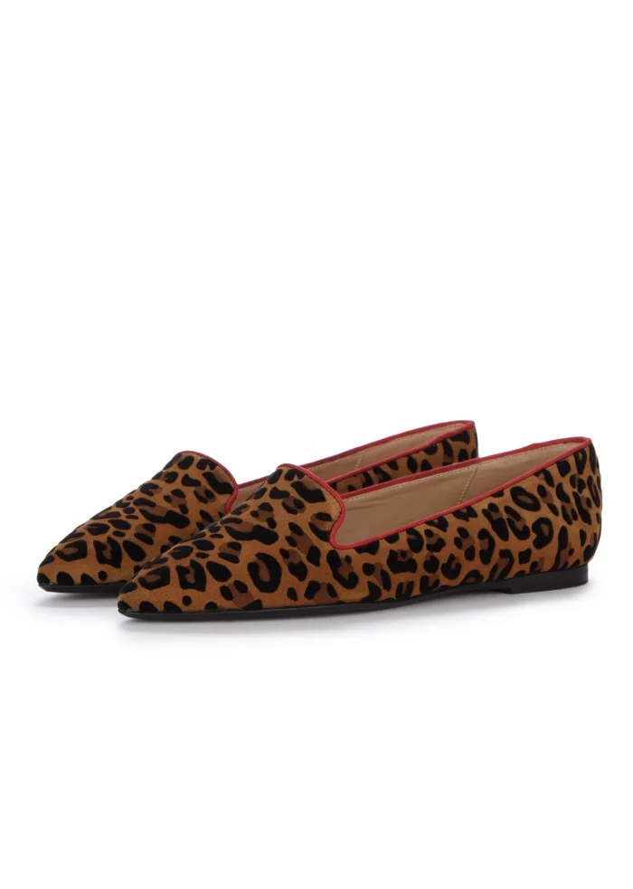 IL BORGO FIRENZE | SCARPE BASSE LEOPARDINO MARRONE NERO ROSSO In Linea