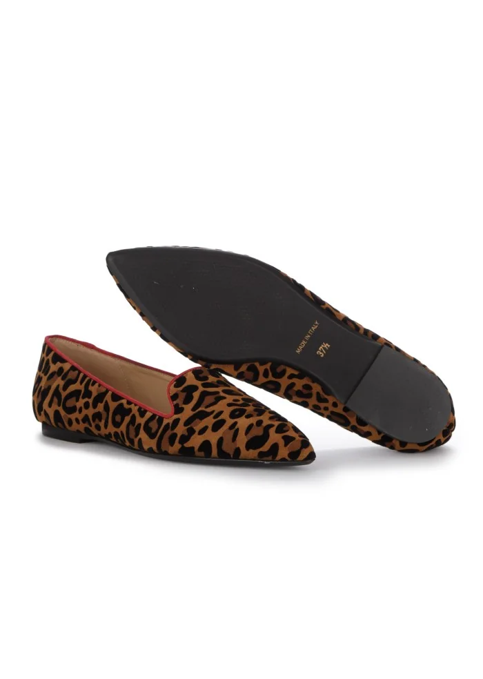 IL BORGO FIRENZE | SCARPE BASSE LEOPARDINO MARRONE NERO ROSSO In Linea