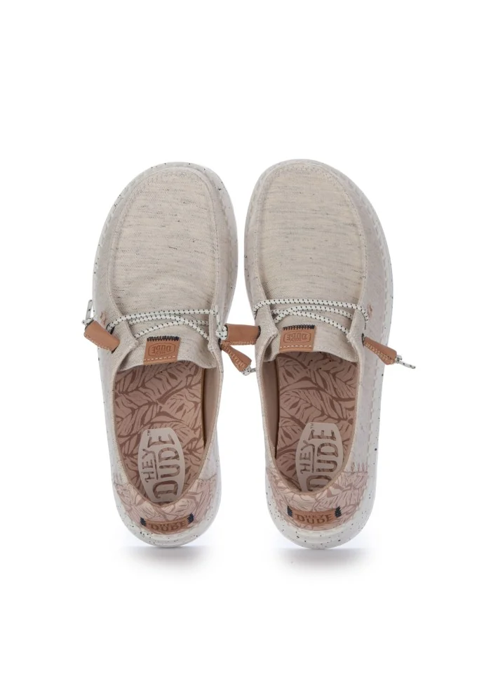 HEY DUDE | SCARPE BASSE WENDY HEATHERED SLUB TROPICAL BEIGE Acquista Ora