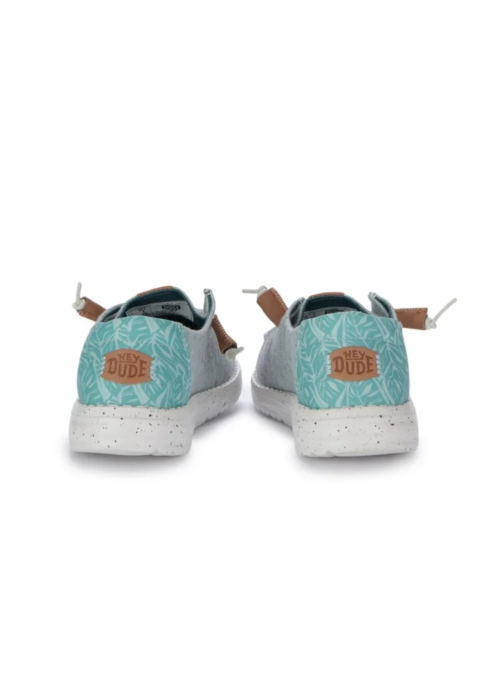 HEY DUDE | SCARPE BASSE WENDY HEATHERED SLUB TROPICAL TURCHESE Consegna Veloce