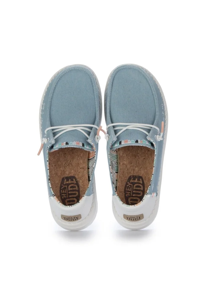HEY DUDE | SCARPE BASSE WENDY BOHO AZZURRO Promozione Limitata