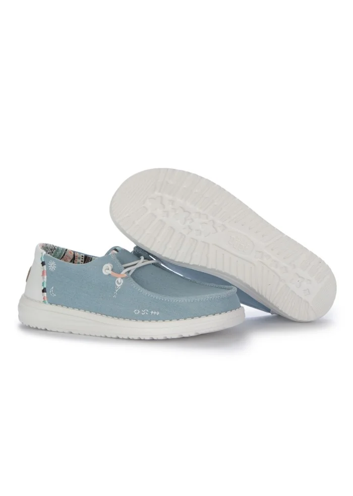 HEY DUDE | SCARPE BASSE WENDY BOHO AZZURRO Promozione Limitata