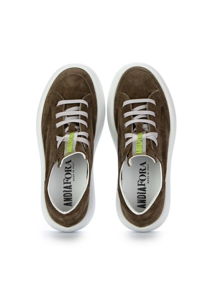 ANDIA FORA | SNEAKERS IZAR CAMOSCIO VERDE Sottocosto
