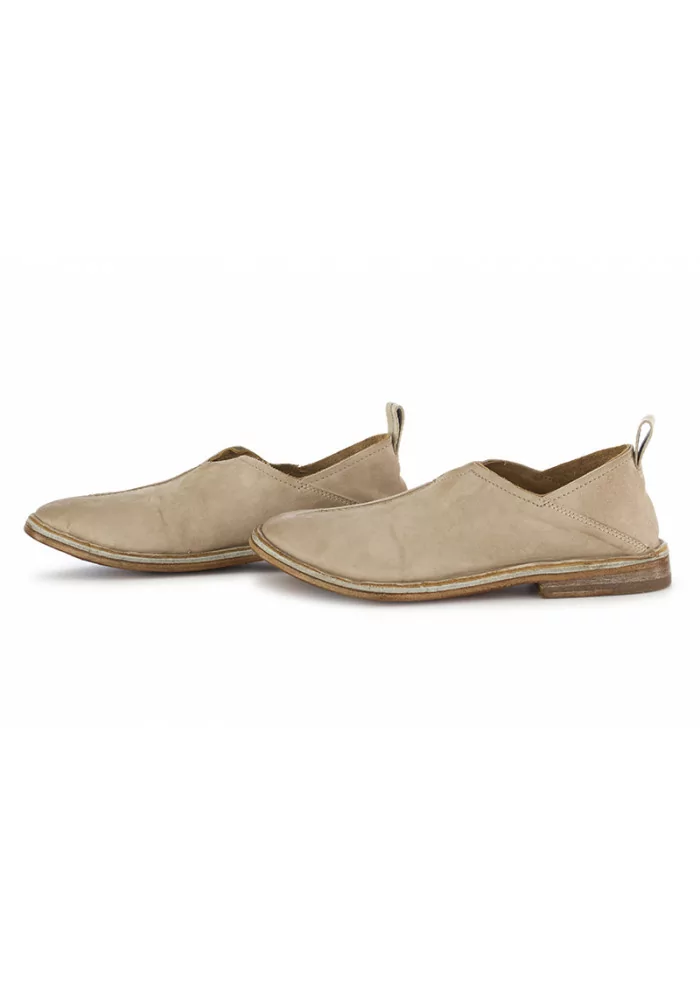 MOMA | SCARPA PANTOFOLA SCAMOSCIATO GRIGIO BEIGE Presa