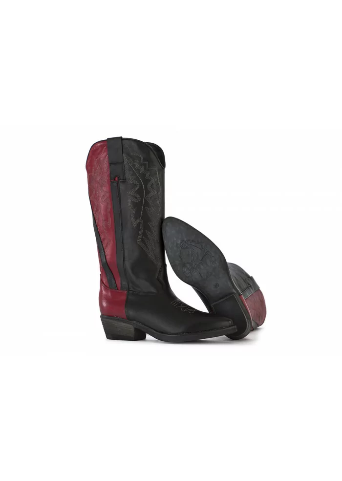 STIVALI COWBOY DONNA POESIE VENEZIANE | JSAA1 VELVET NERO BORDEAUX Offerte