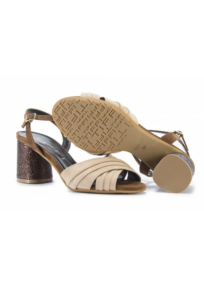 TIFFI | SANDALI TACCO BEIGE Saldi Di Fabbrica