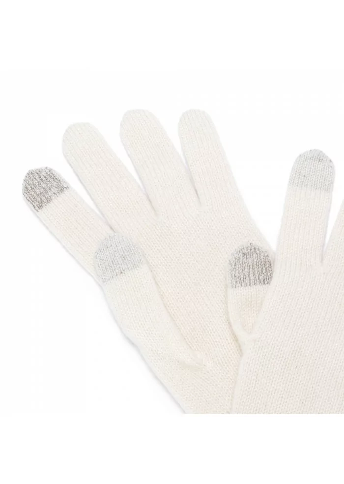 RIVIERA CASHMERE | GUANTI TOUCH CASHMERE BIANCO Ultimo giorno