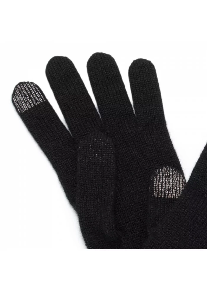 RIVIERA CASHMERE | GUANTI TOUCH CASHMERE NERO Promozione temporanea