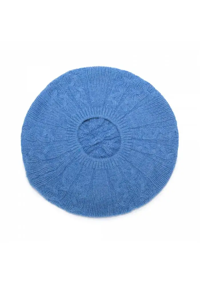 RIVIERA CASHMERE | BERRETTO BASCO TRECCE BLU Fino al 50% di sconto
