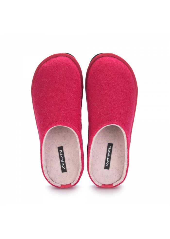 LÖWENWEISS | PANTOFOLE FELTRO DI LANA FUCHSIA Offerta speciale della fabbrica