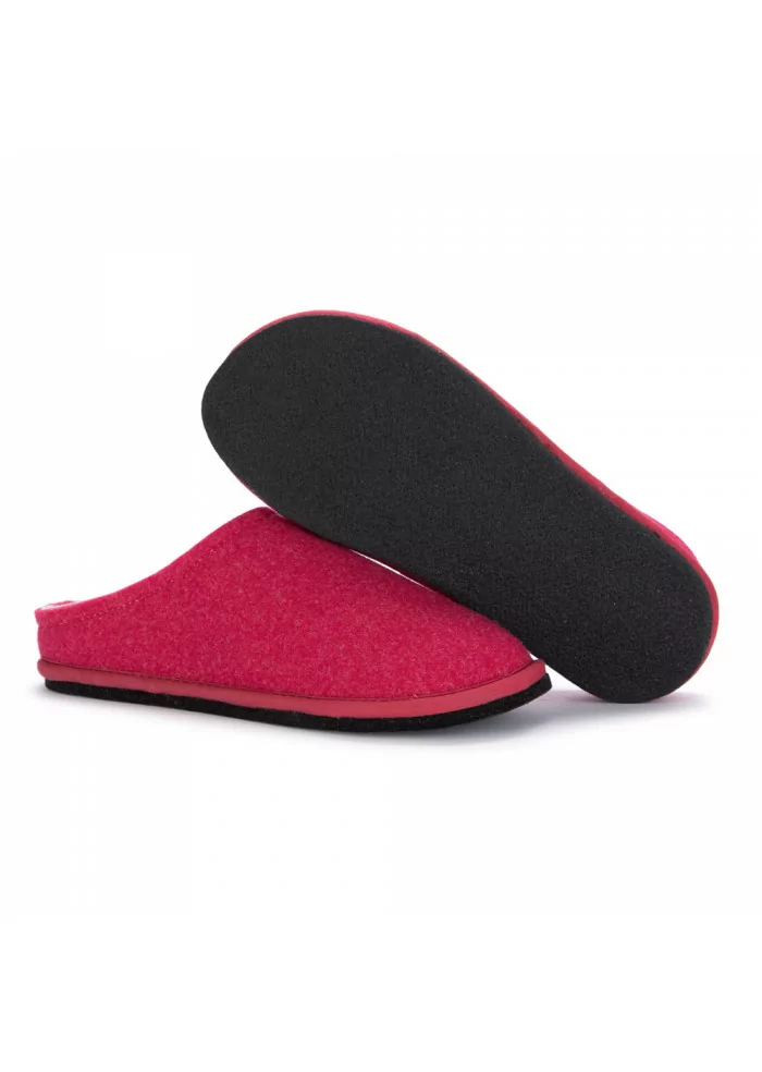 LÖWENWEISS | PANTOFOLE FELTRO DI LANA FUCHSIA Offerta speciale della fabbrica