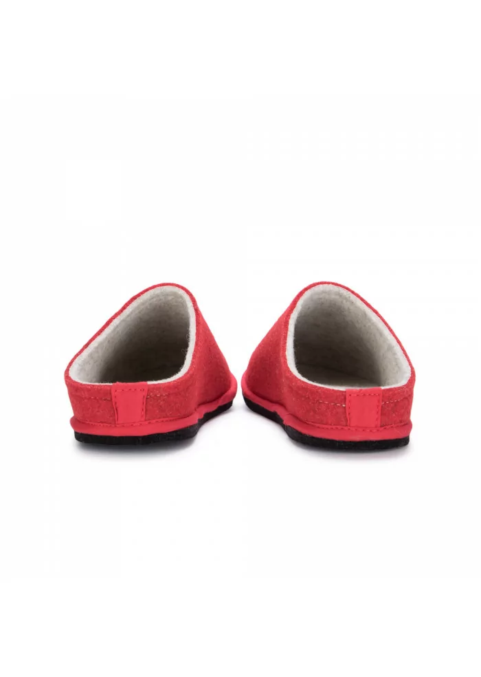 LÖWENWEISS | PANTOFOLE IN LANA COTTA BEIGE ROSSO Fino al 55% di sconto