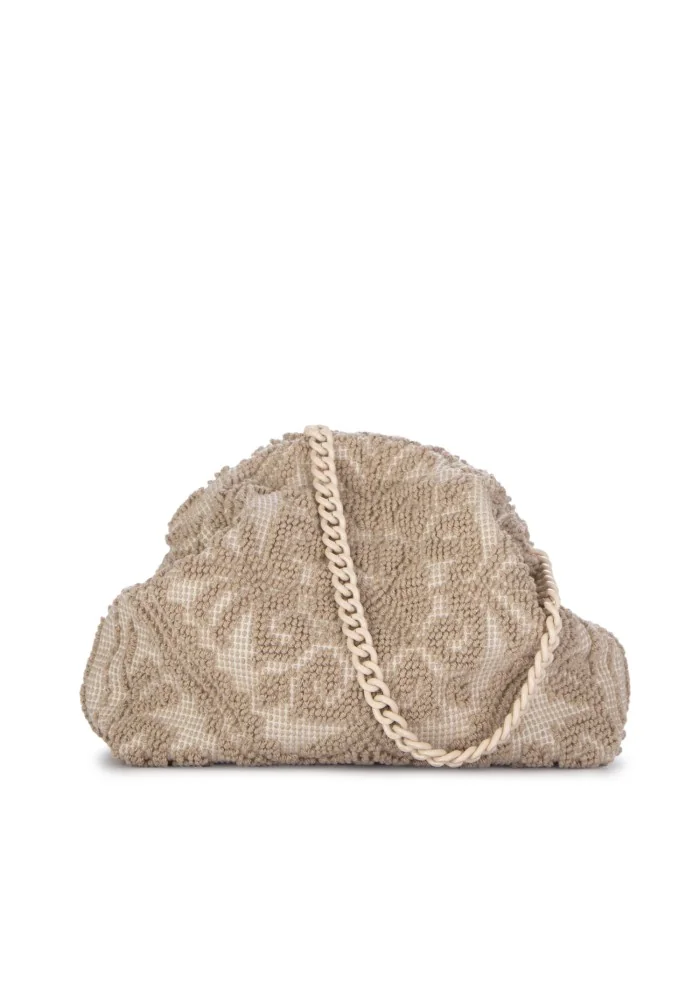 LE DAF | BORSA A TRACOLLA PICCOLA OLBIA BEIGE Enormi sconti