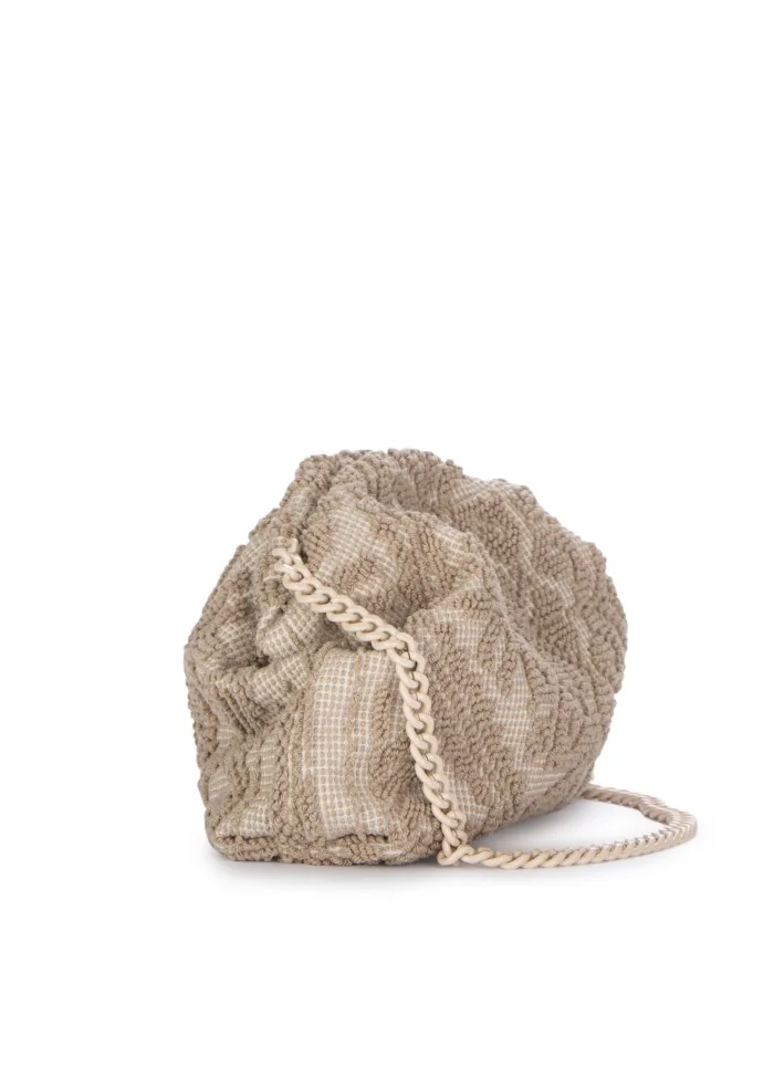 LE DAF | BORSA A TRACOLLA PICCOLA OLBIA BEIGE Enormi sconti
