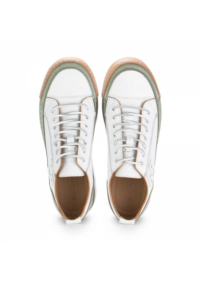 BNG REAL SHOES | SNEAKERS "LA SALVIA" BIANCO VERDE Soddisfazione Garantita