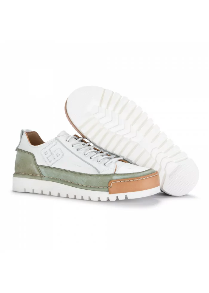 BNG REAL SHOES | SNEAKERS "LA SALVIA" BIANCO VERDE Soddisfazione Garantita