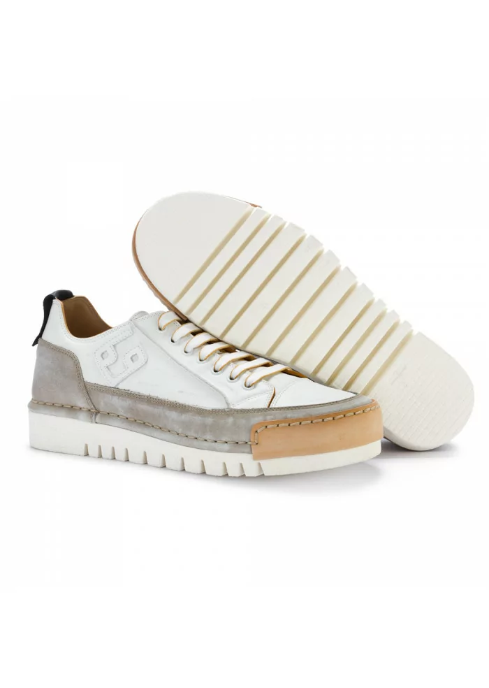 BnG REAL SHOES | SNEAKERS "LA MOKACCINO" BIANCO GRIGIO Negozi Online