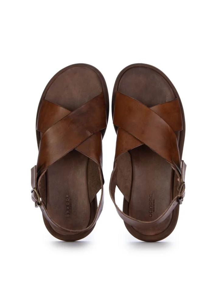 BRADOR | SANDALI OSCAR MAT. T/CAPO MARRONE MOGANO Shopping Online