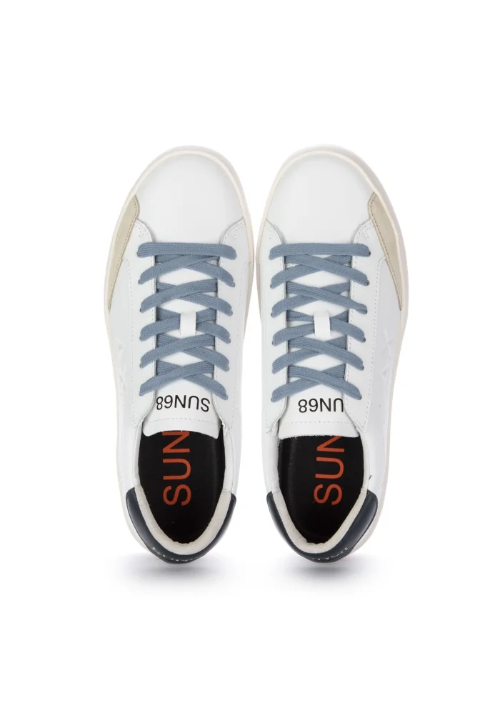 SUN68 | SNEAKERS STREET LEATHER BIANCO Prezzo Ridotto