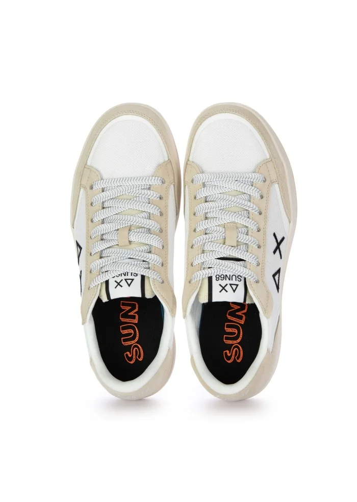 SUN68 | SNEAKERS GENIUS BIANCO BEIGE Sottocosto