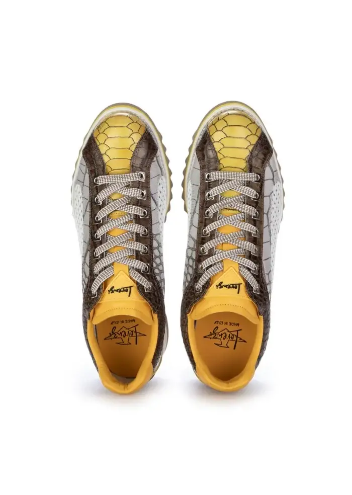 LORENZI | SCARPE ALLACCIATE FRESH GIALLO BIANCO In Vendita