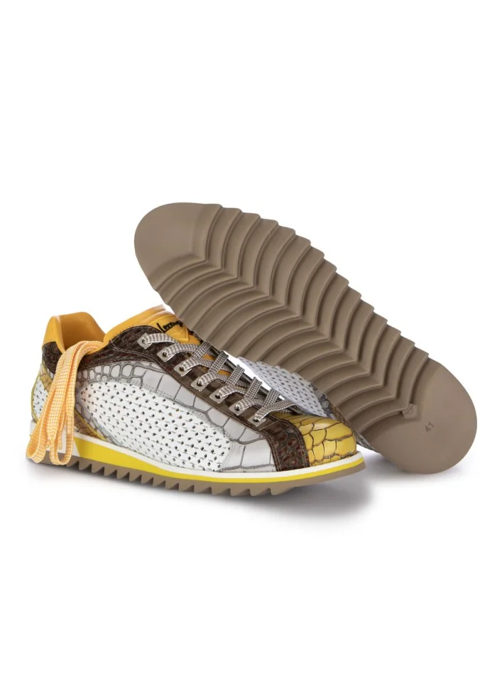 LORENZI | SCARPE ALLACCIATE FRESH GIALLO BIANCO In Vendita