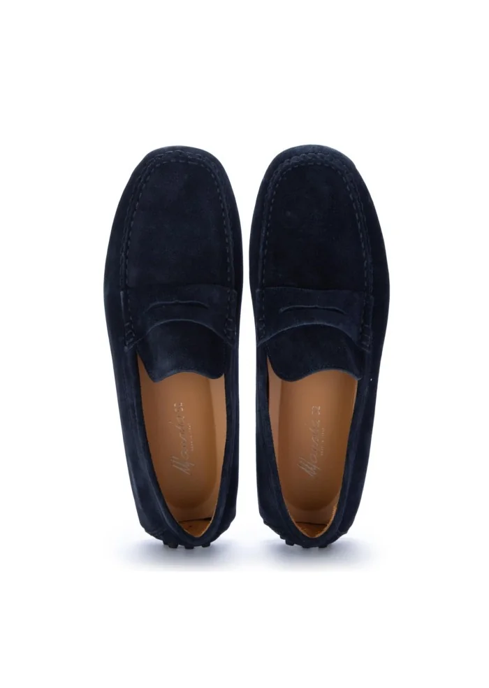 MANOVIA 52 | MOCASSINI CAMOSCIO HASH BLU SCURO Nuova